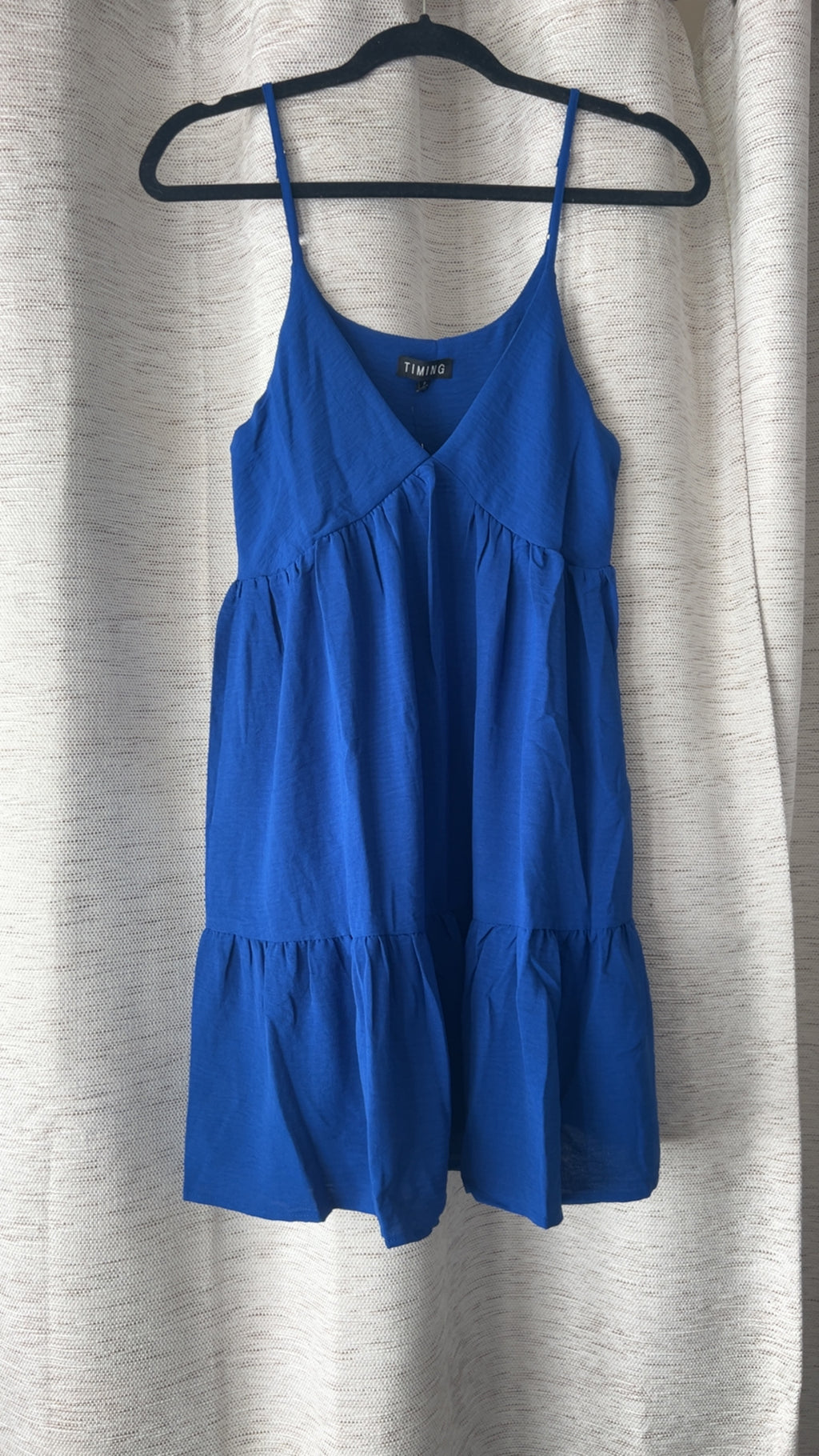 Royal Blue Tiered Dress