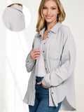 Raw Edge Over Shirt