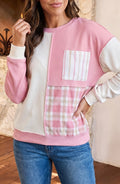 Colorblock Plaid Long Sleeve