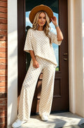 Checkered Print Lounge Set