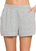Athletic/Lounge Shorts w/ Pockets - Heather Gray