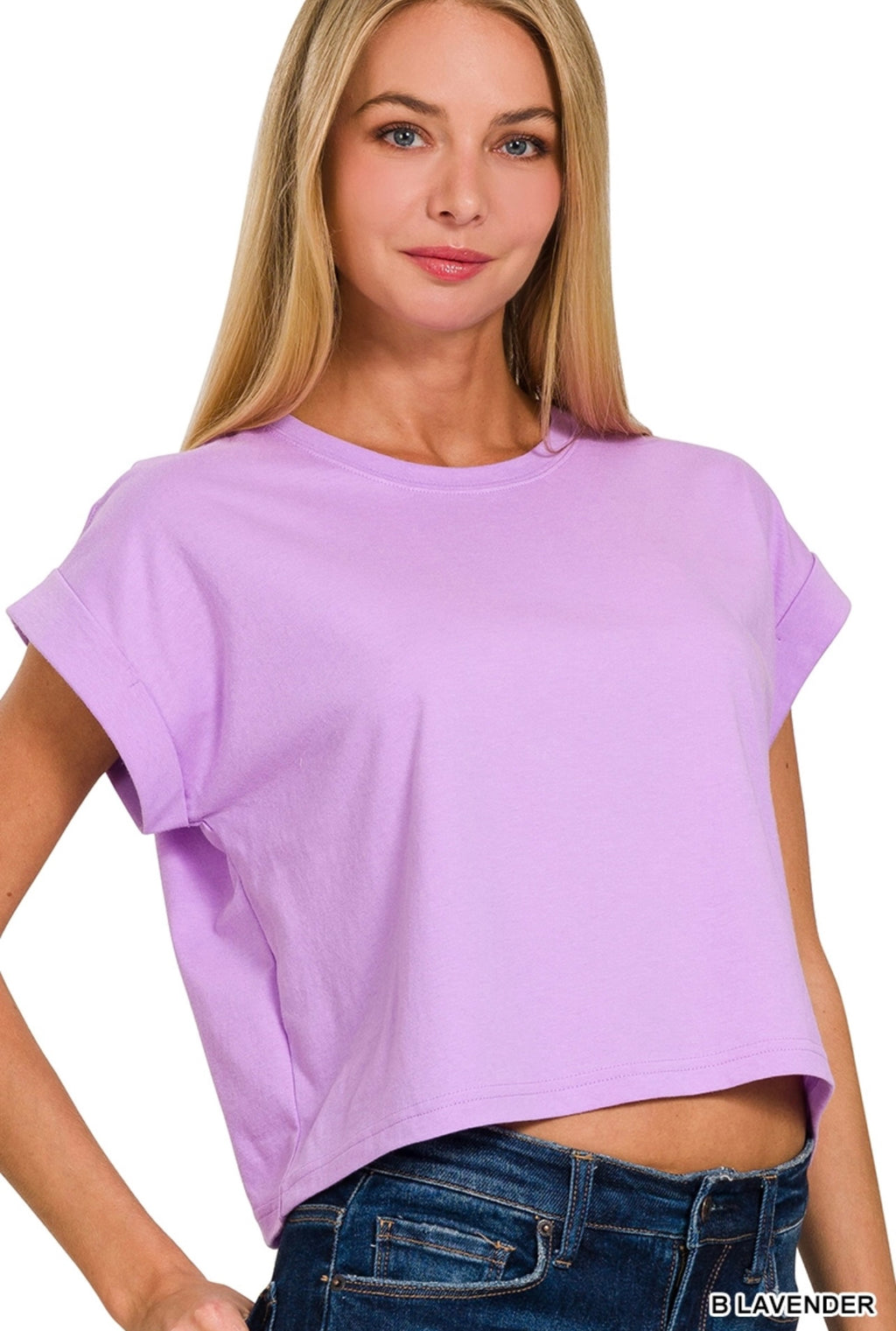 Cotton Crop Tee - Lavender