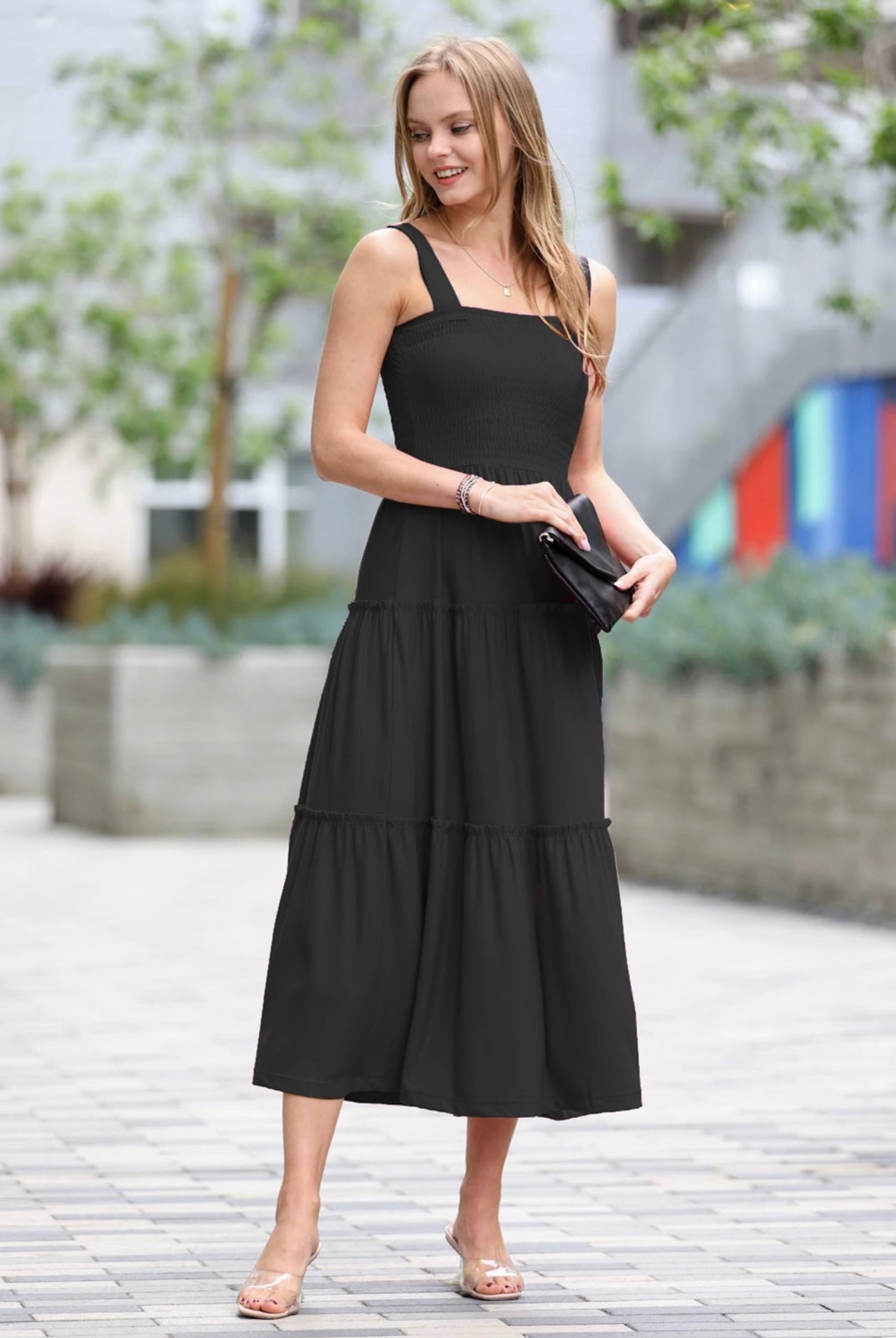 Tiered Midi Dress