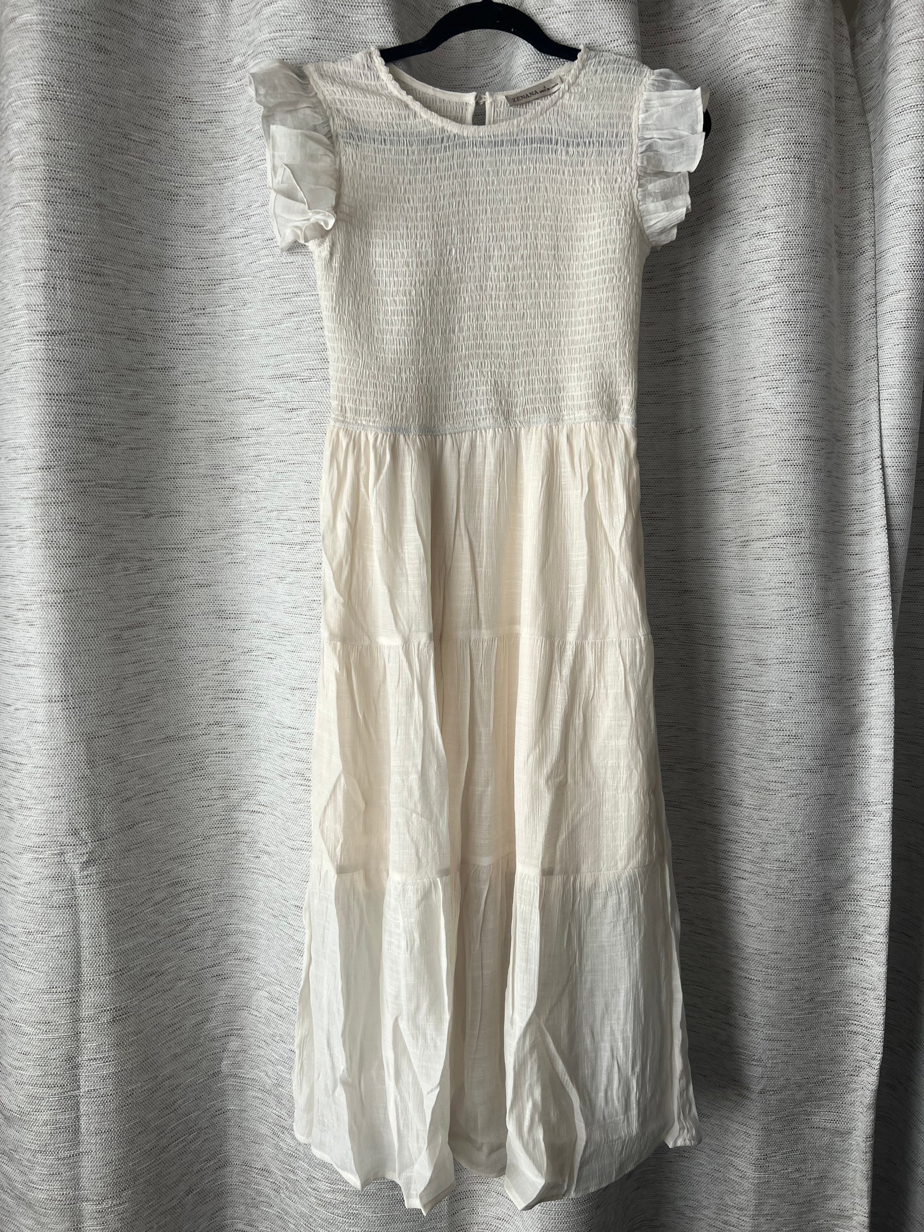 Ruffle Sleeve Midi Dress