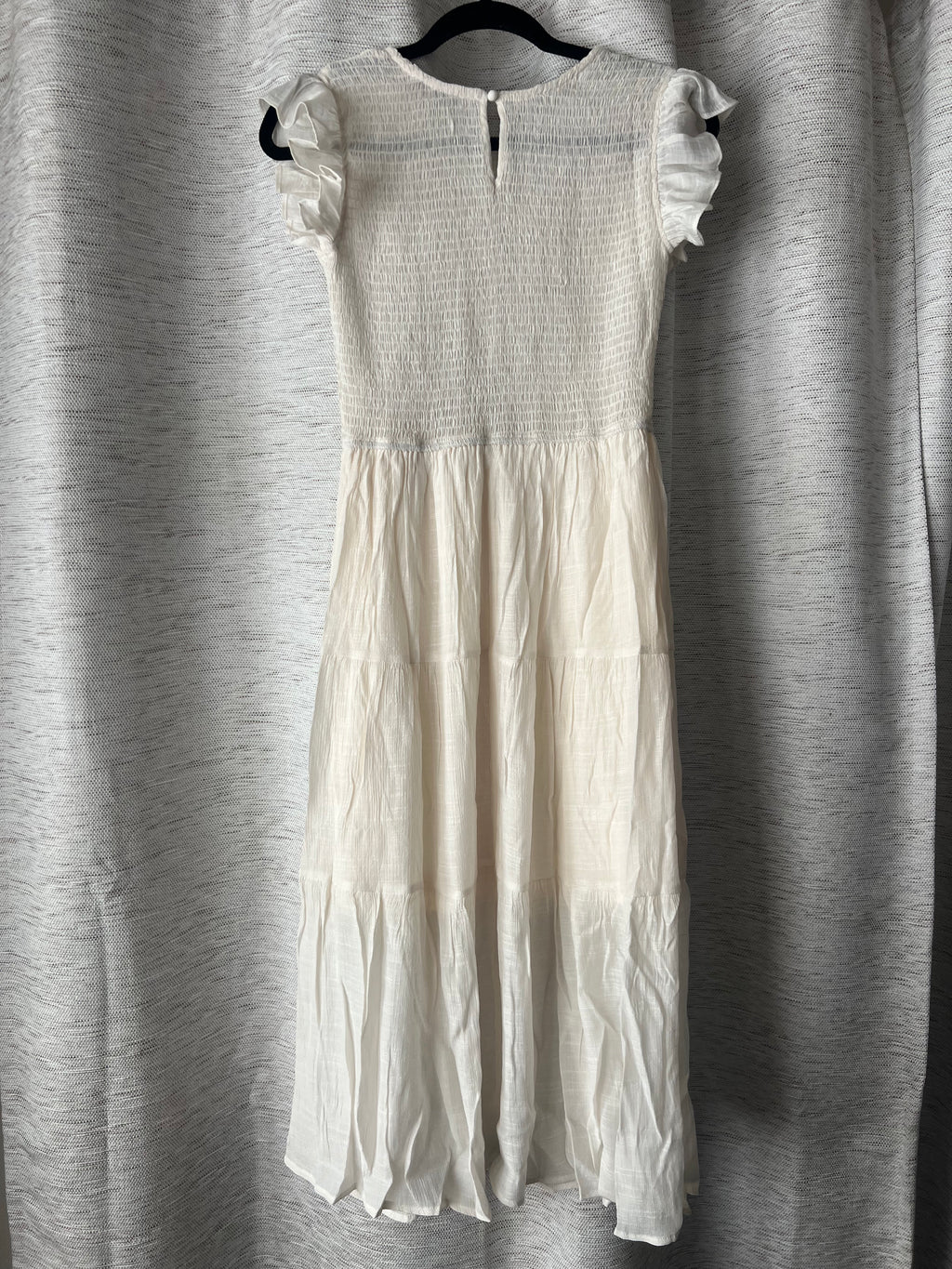 Ruffle Sleeve Midi Dress