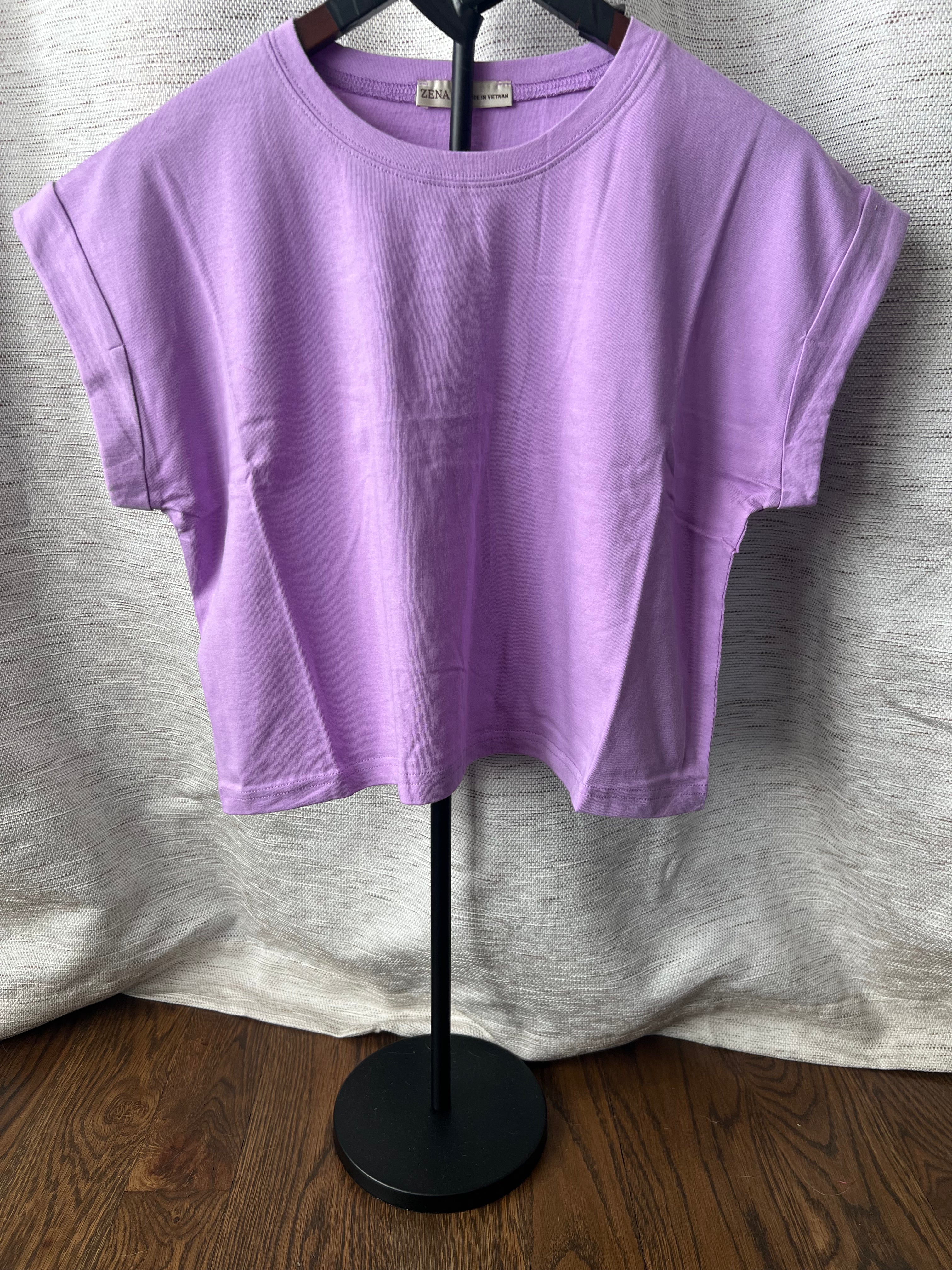 Cotton Crop Tee - Lavender