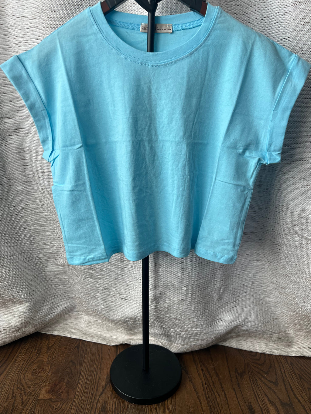 Cotton Crop Tee - Sky Blue