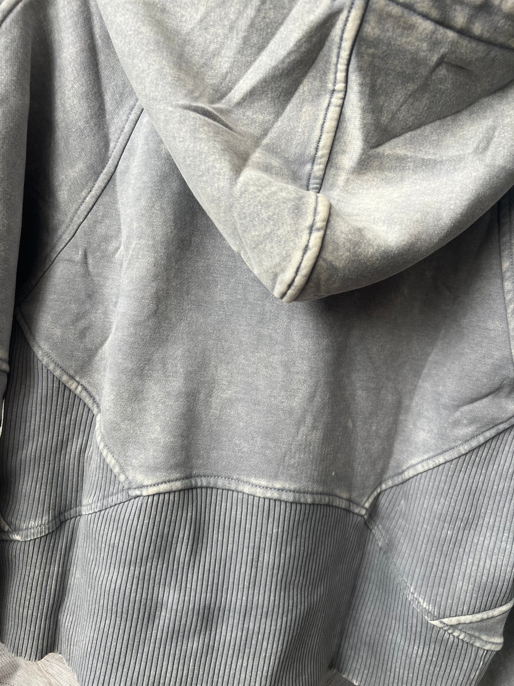 Acid Wash Fleece Pullover