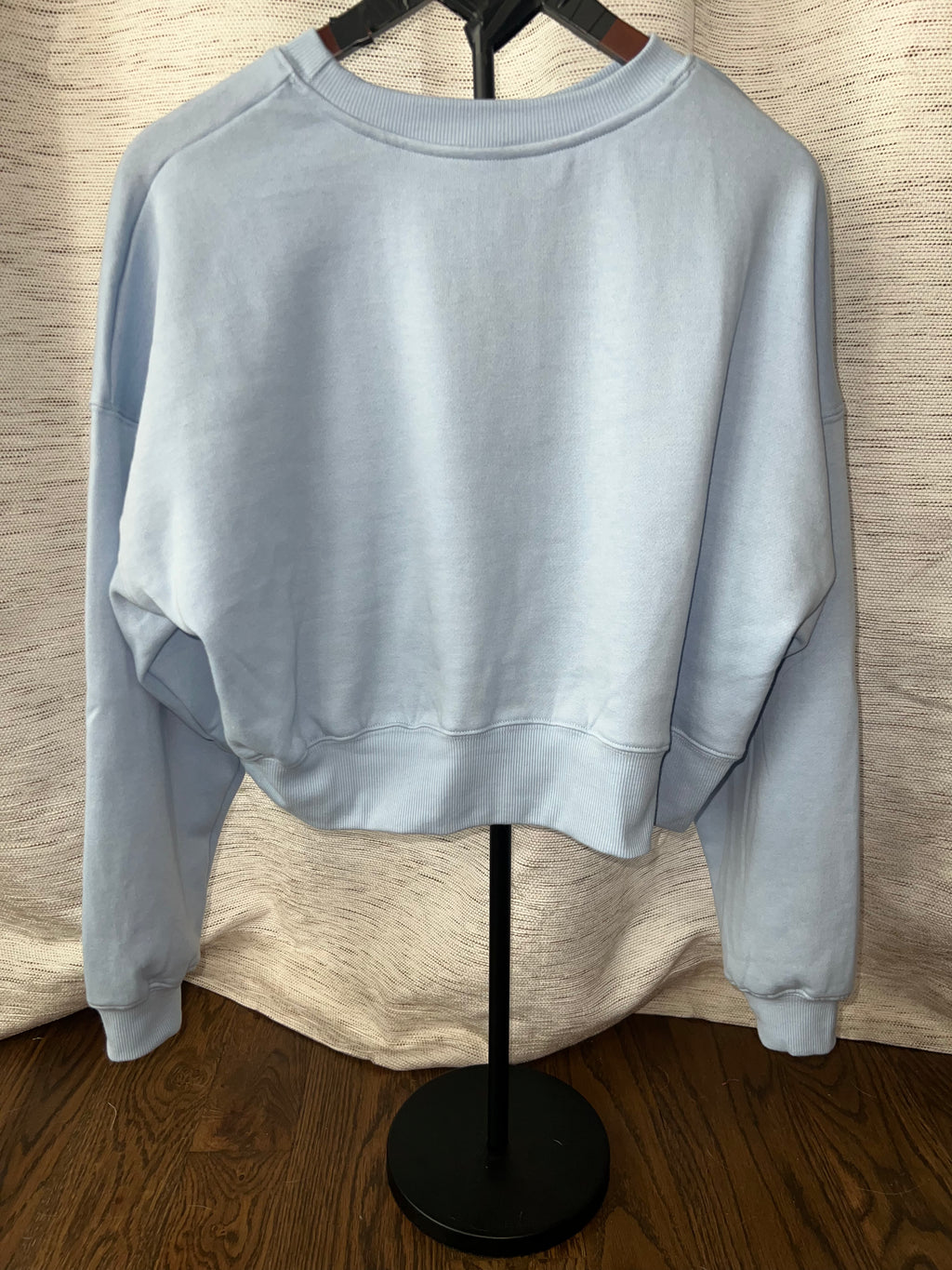 Short Cropped Fleece Sweatshirt