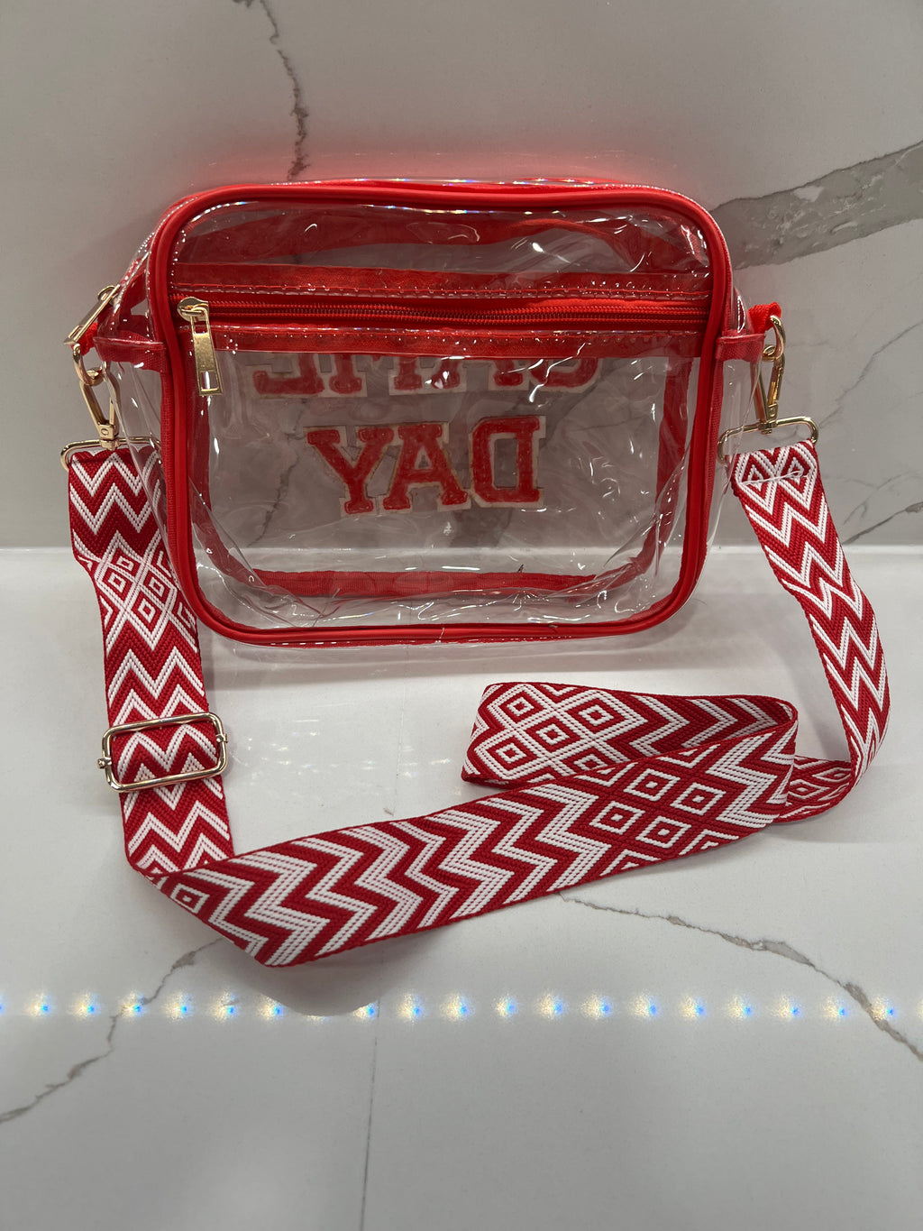 Game Day Clear Bag - Red