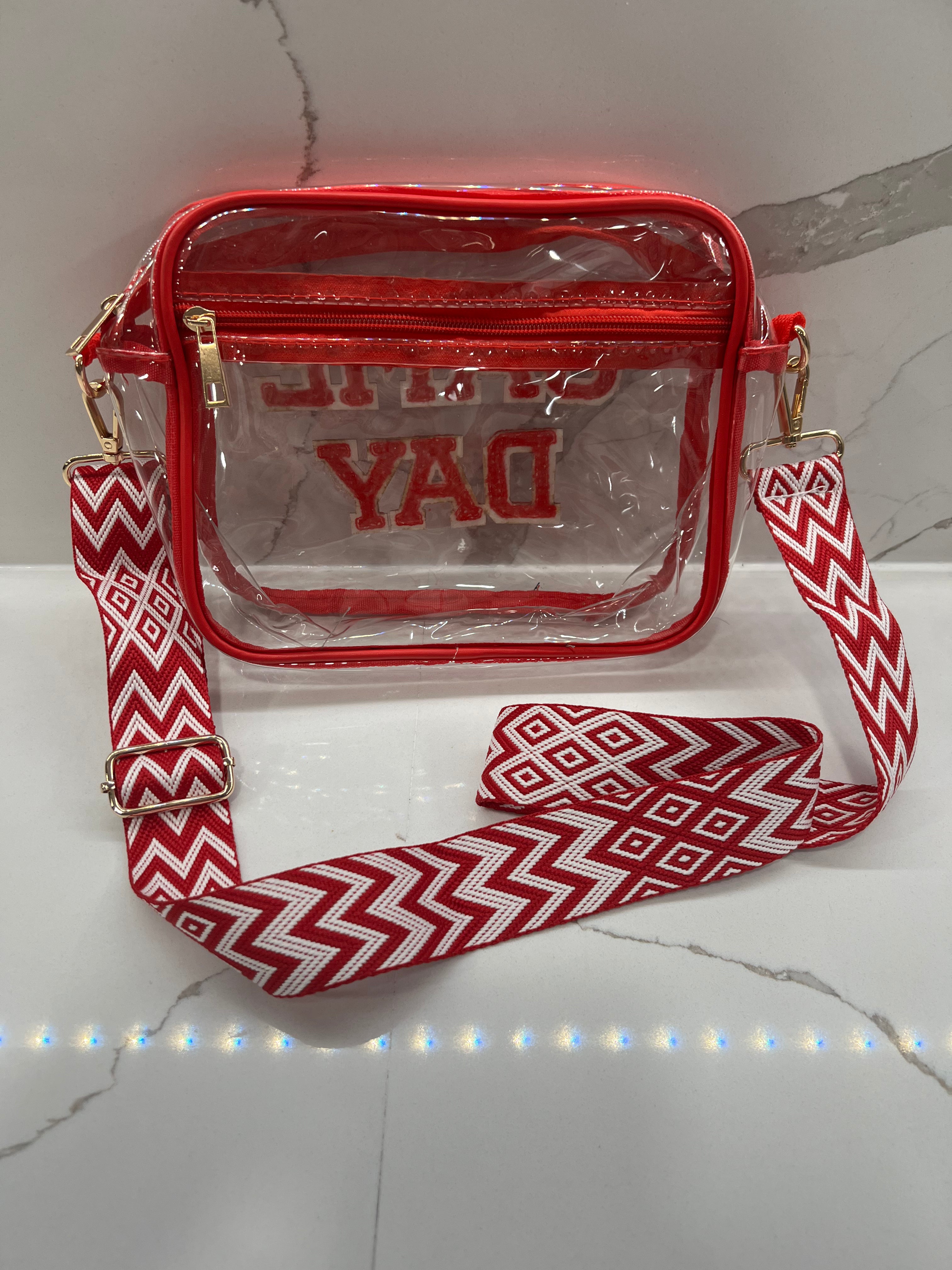 Game Day Clear Bag - Red