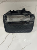 Checkered Travel Bag - Black