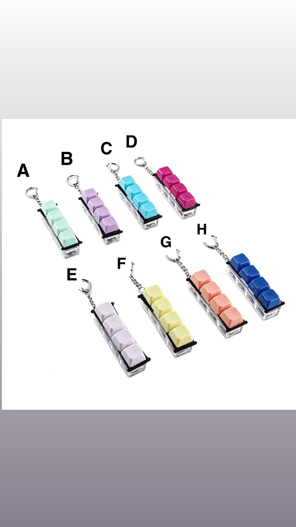 Light Up Clicker Keychain