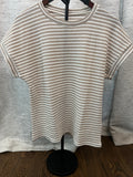 Striped Knit Short Sleeve