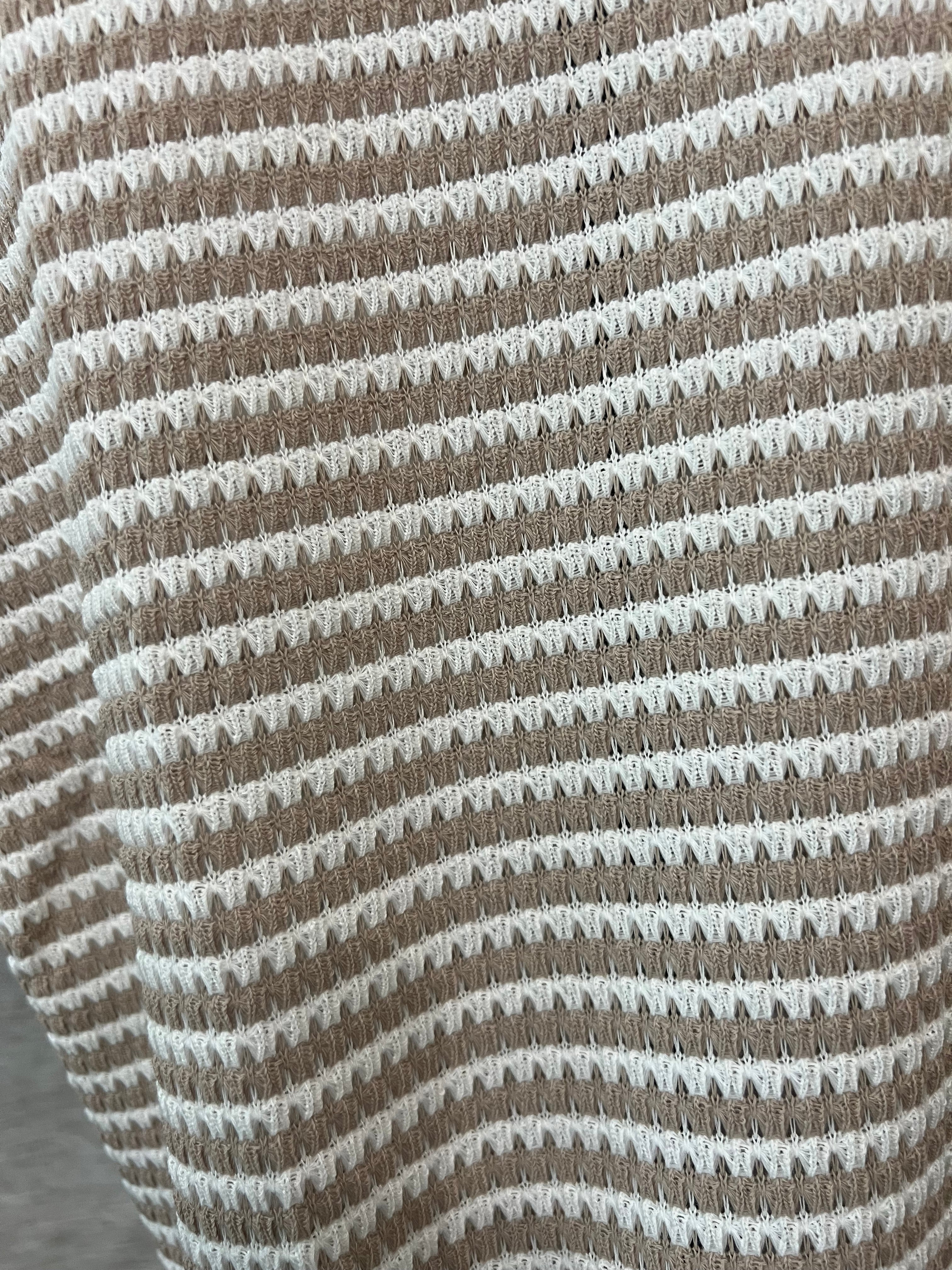 Striped Knit Short Sleeve