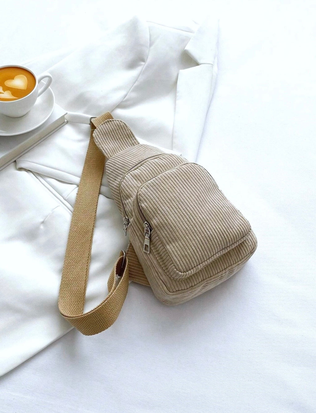 Corduroy Crossbody Bag