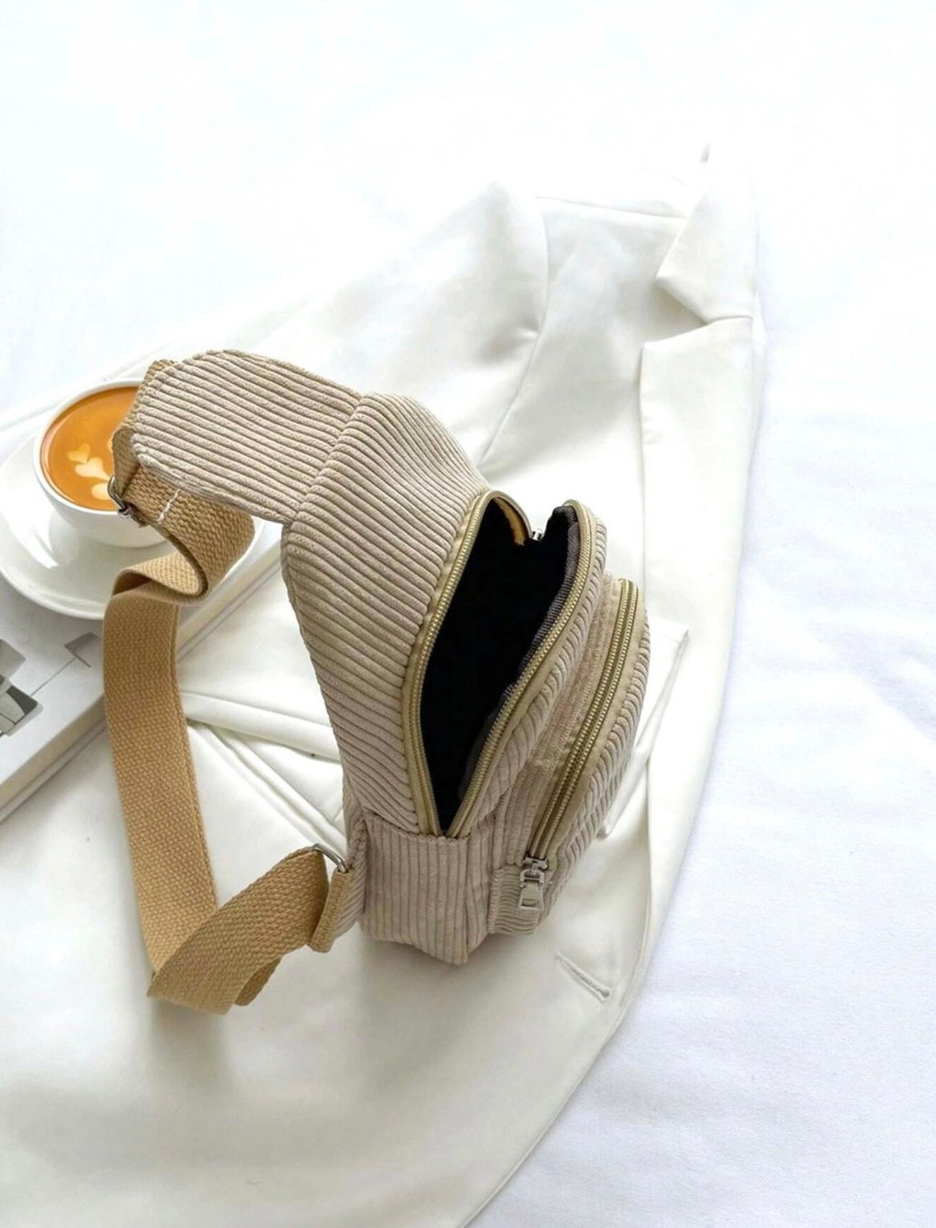 Corduroy Crossbody Bag