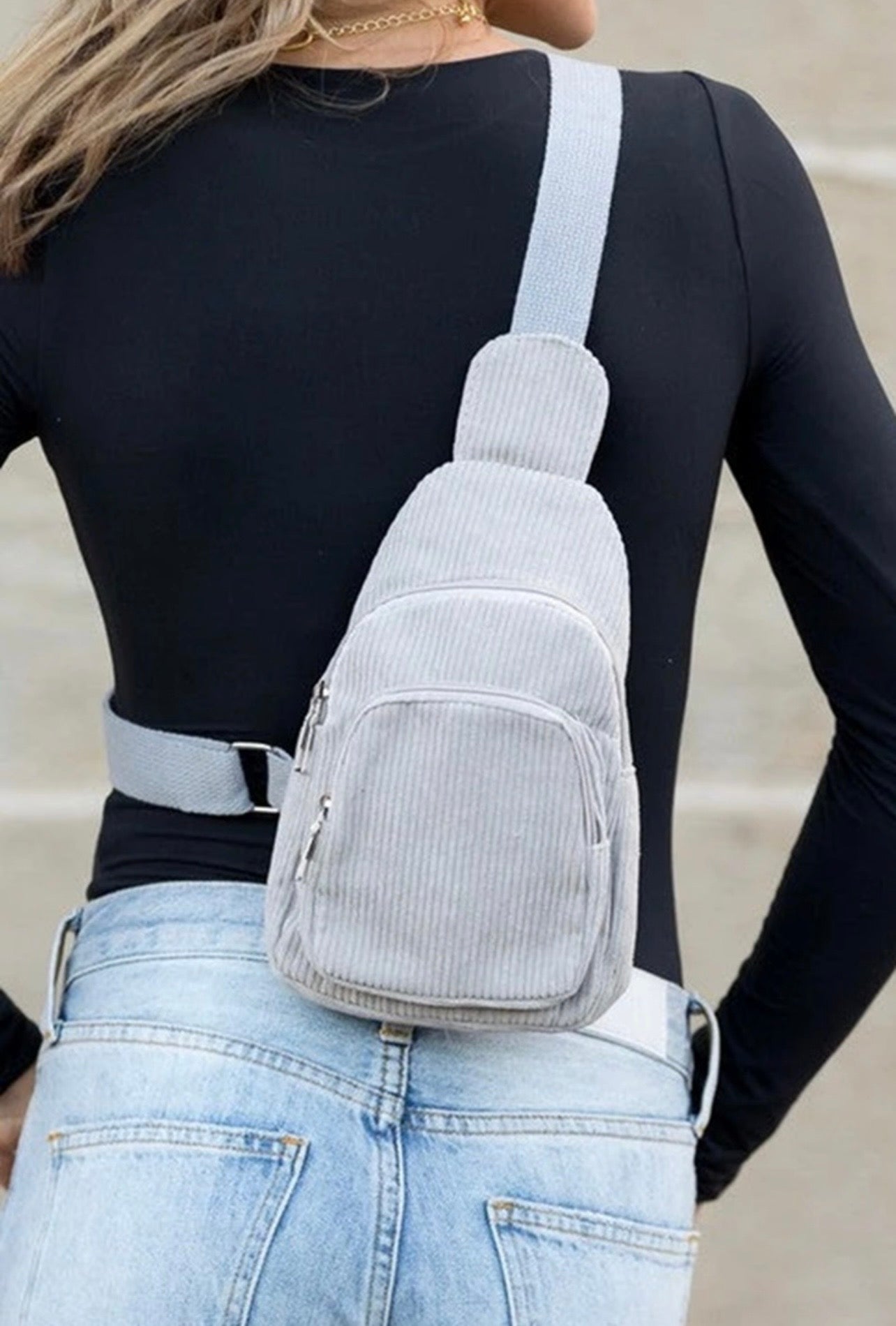 Corduroy Crossbody Bag