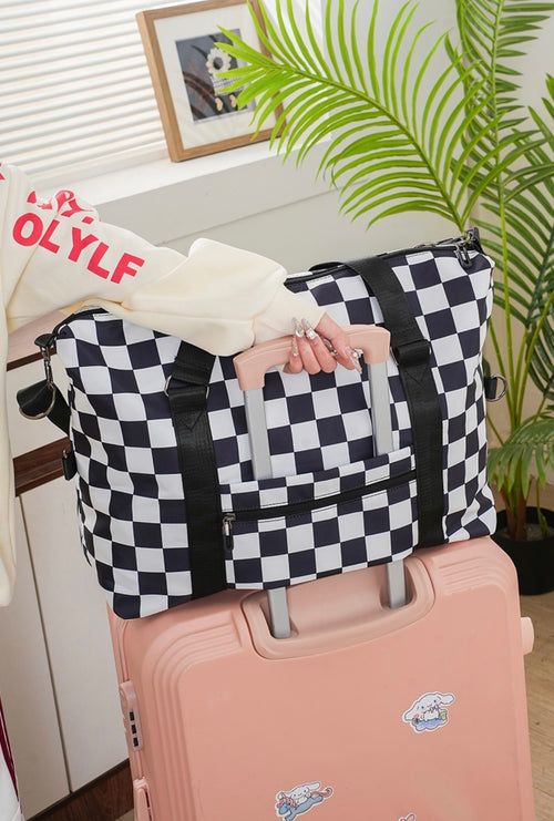 Checkered Travel Bag
