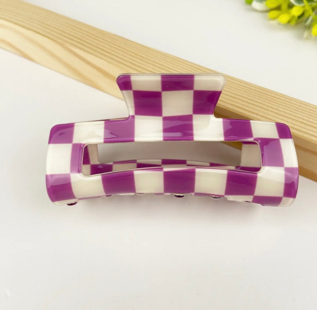 Checkered Claw Clips