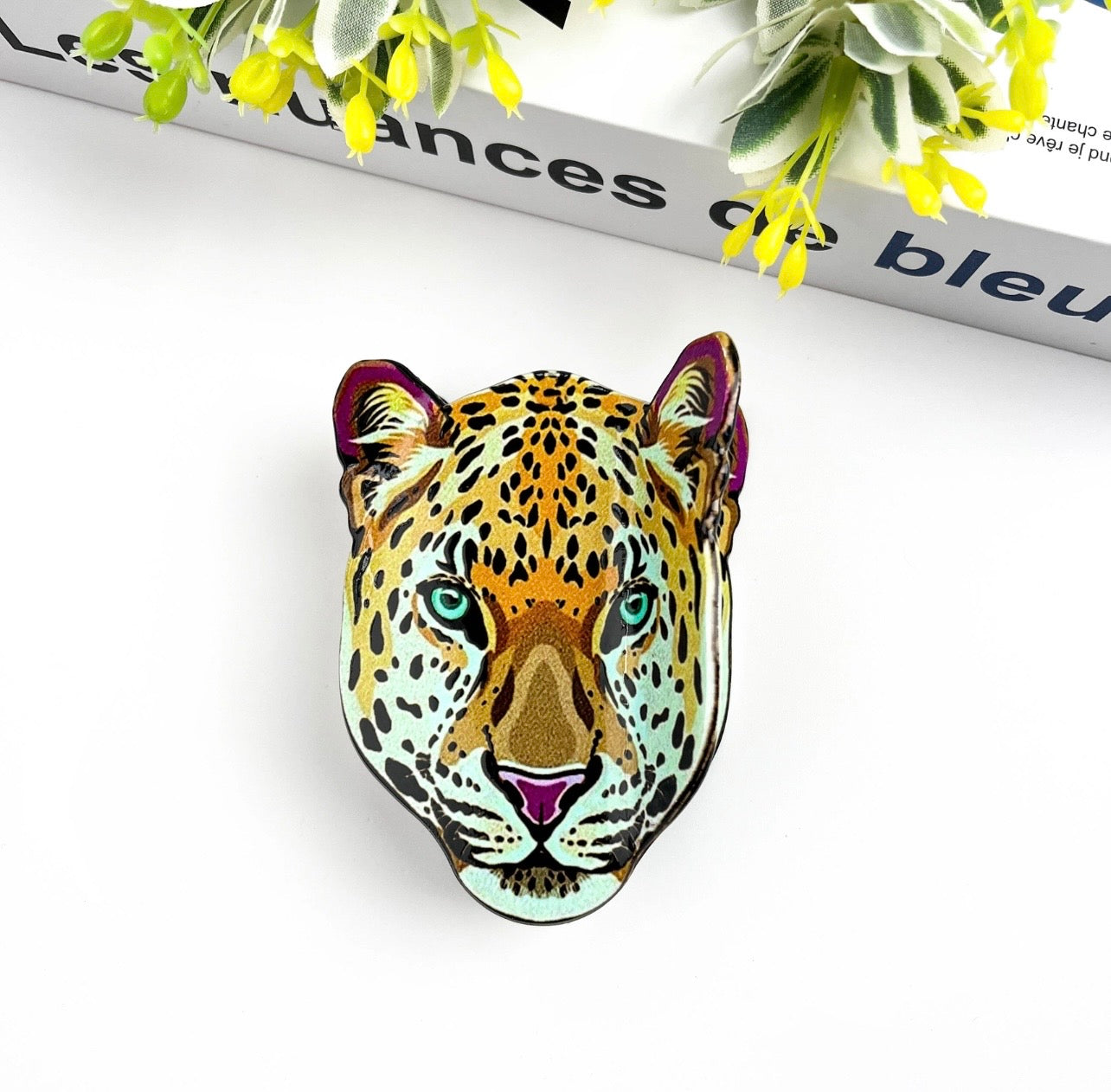 Cheetah Claw Clip